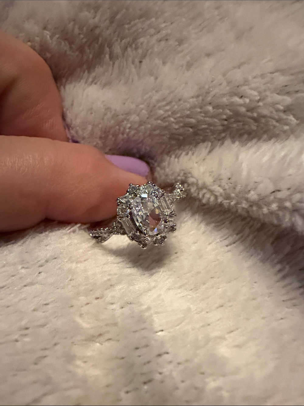 Moissanite Diamond Ring Size 8
